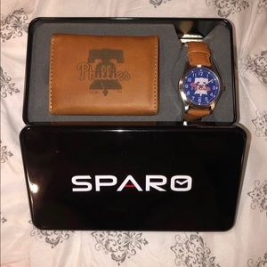 Men’s Sparo PHILLIES wallet/watch set